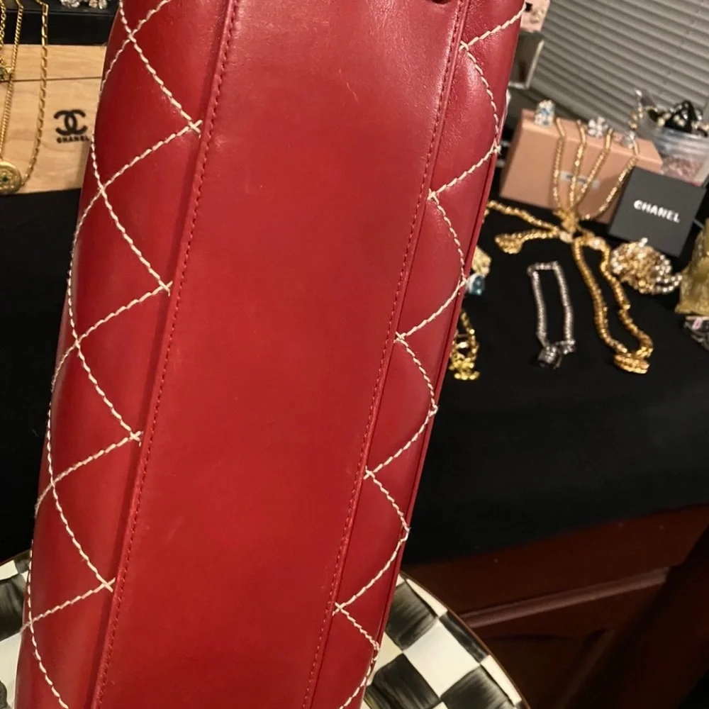 🌹NWT RARE CHANEL WILD STITCH HANDBAG - Picture 10 of 11